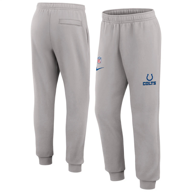 Men's Indianapolis Colts Gray Chop Block Fleece Sweatpants